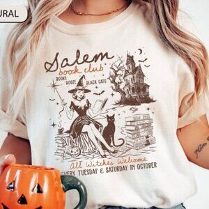 Salem Book Club Shirt Bookish Halloween Shirt Spooky Reader Shirt